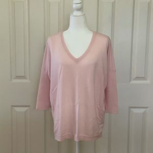 Anthropologie Moth V-Neck Sweater | Green | Small